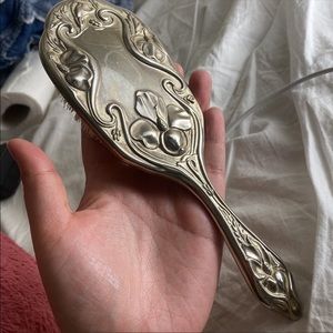 Deadstock 80s SILVERPLATED Comb & Brush